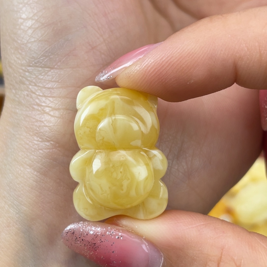 琥珀裸石未镶嵌蜜蜡