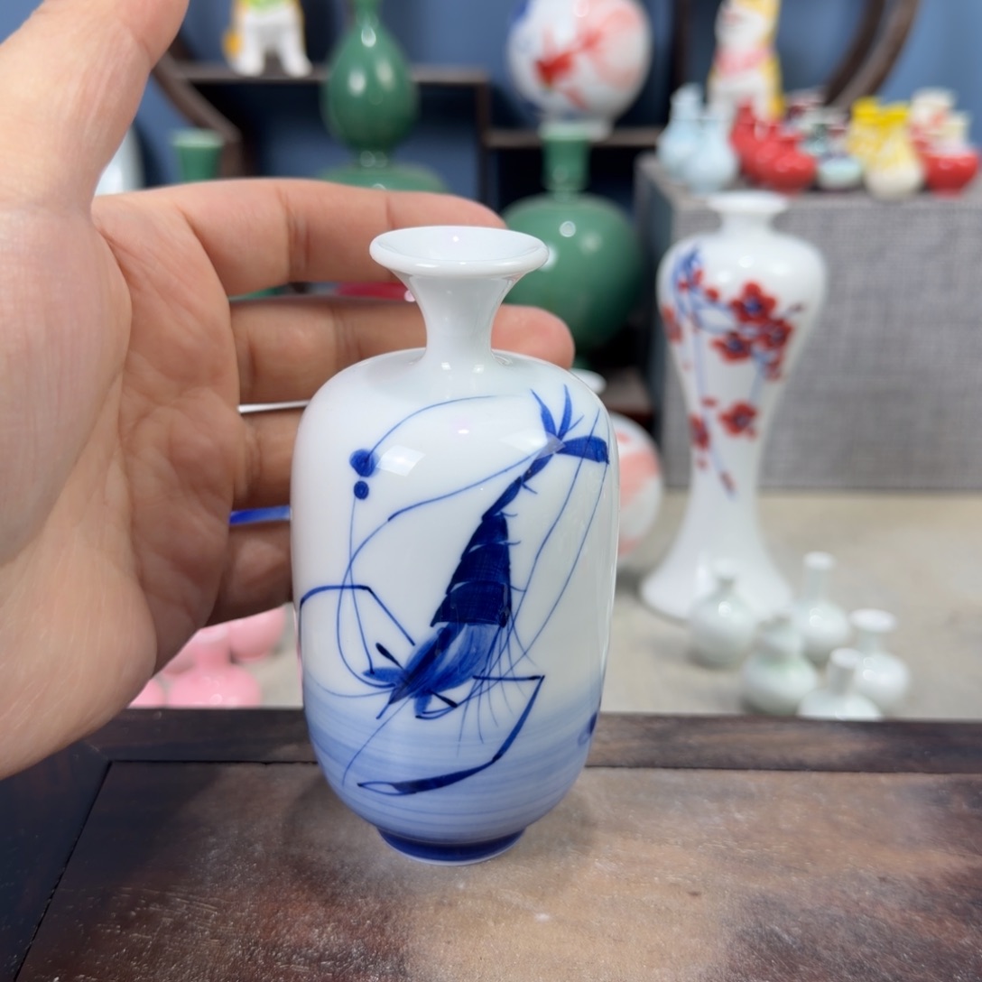 陶瓷手工小花器摆件