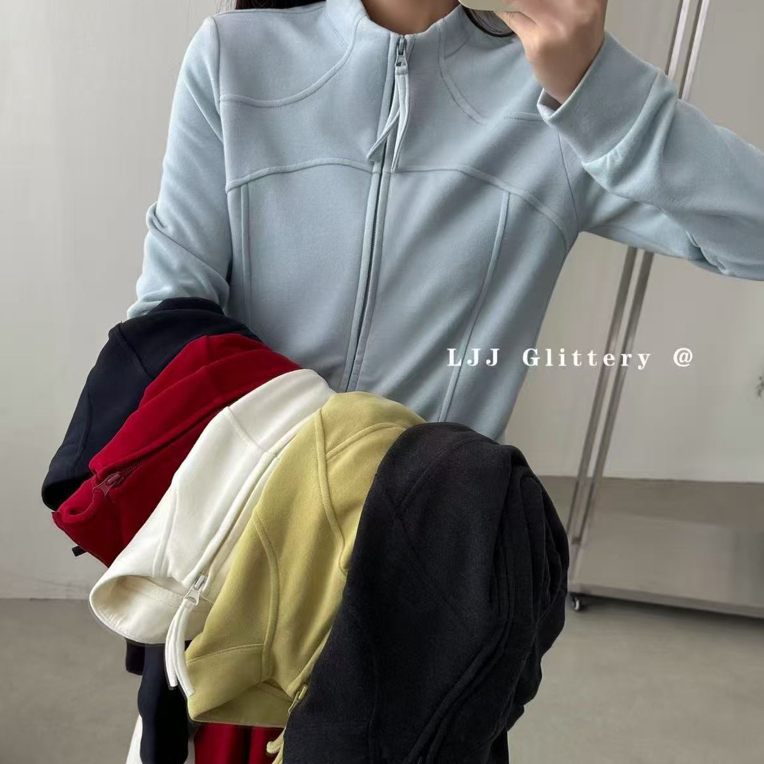 邹先森6279-29双面德荣面料鱼骨拼接立领双拉链开衫冬季打底衫T恤