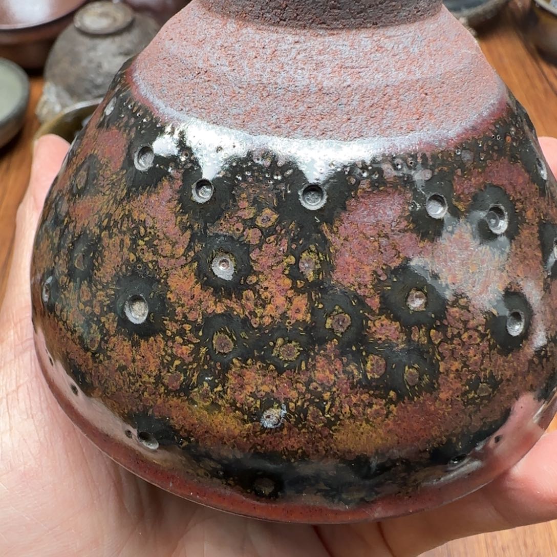 柴烧建盏茶盏茶杯720