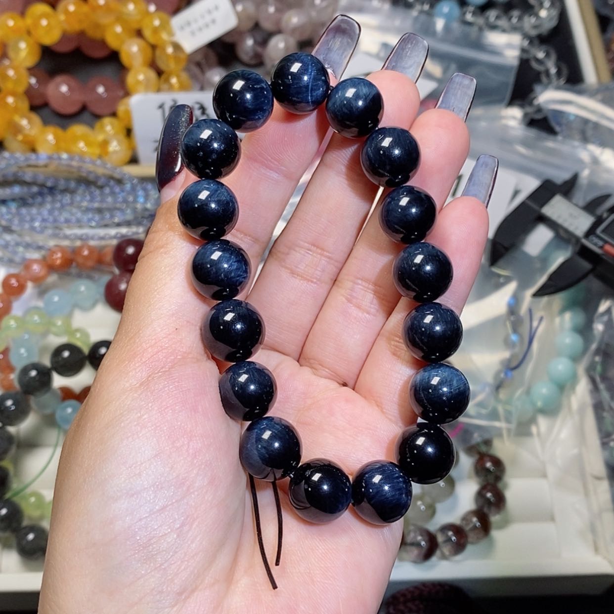 【闪购商品】水晶手链未镶嵌蓝虎419