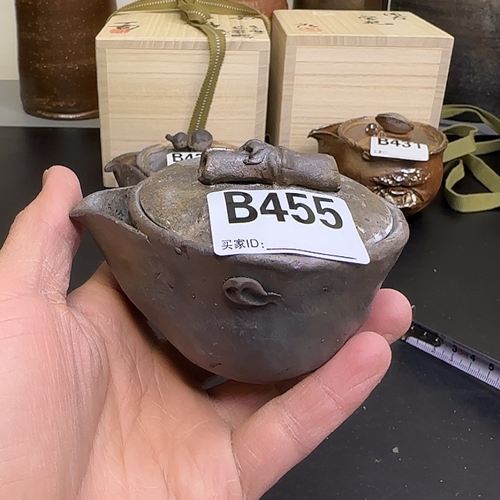 备前烧作品备前作品盖子瓢