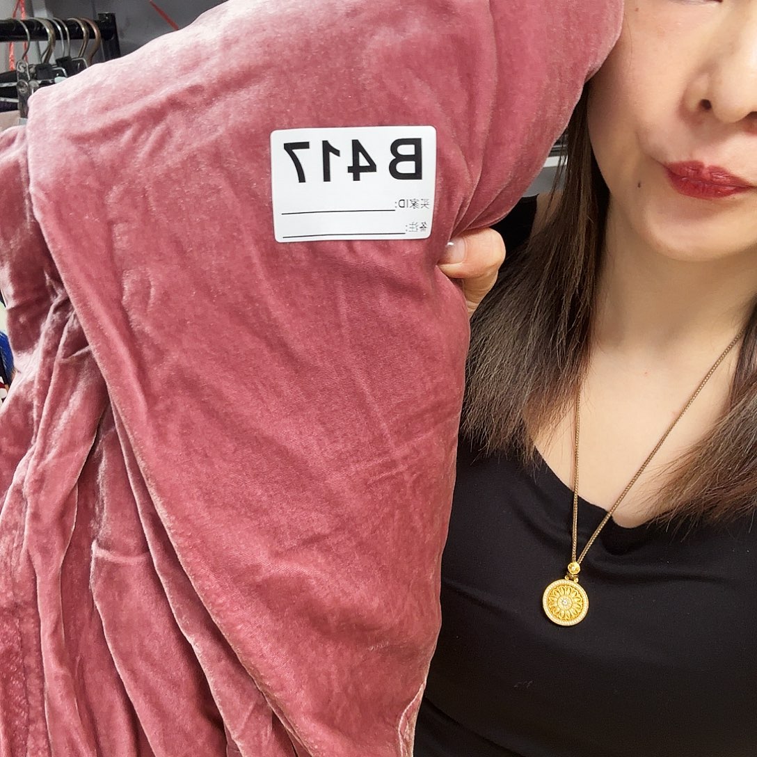 417粉色瑕疵丝绒裤XL