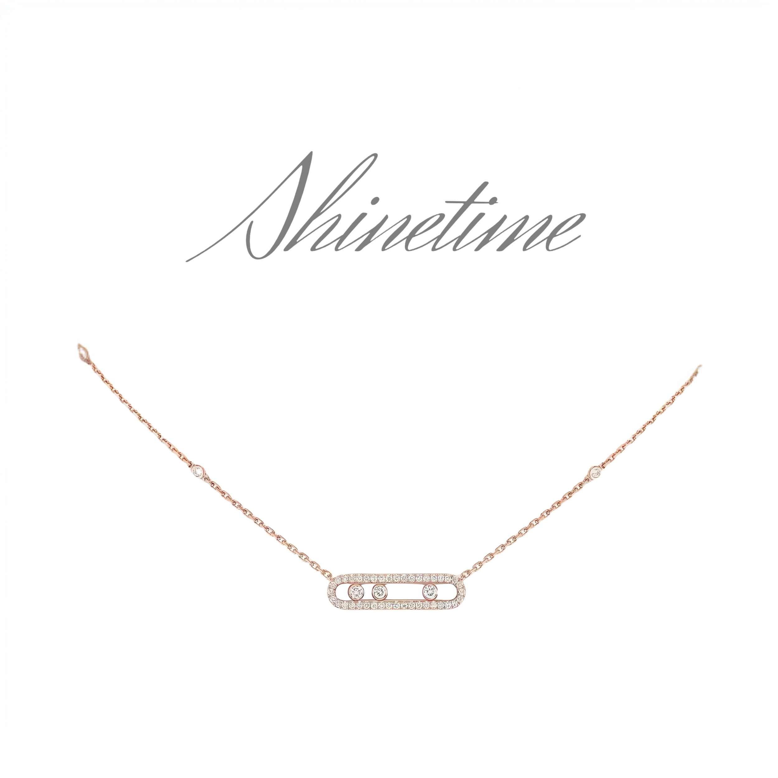 坠链均925银 SHINETIME镀K金时来运转珠气质轻奢高级百搭少女项链