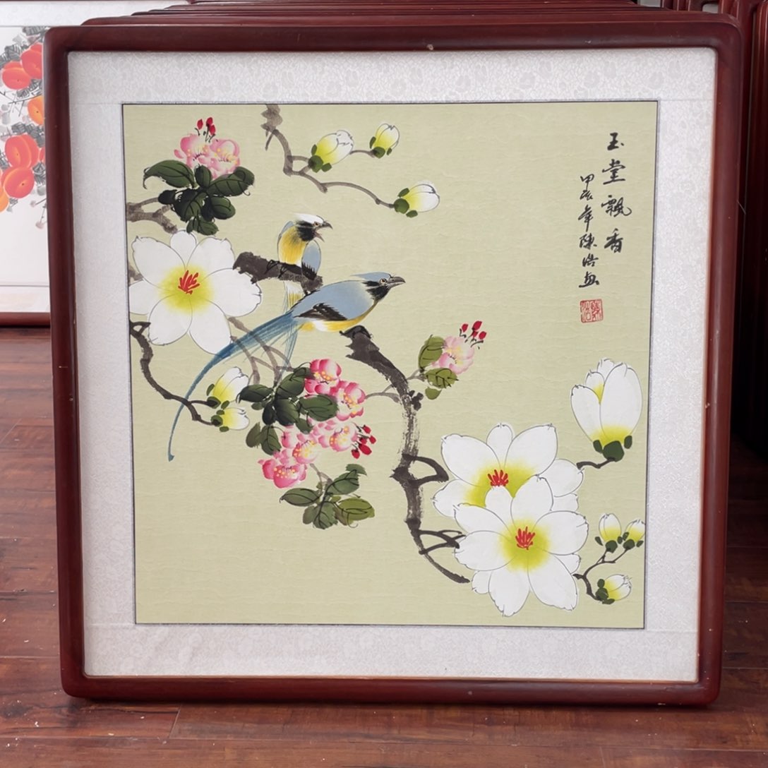 国画带框尺寸63*63厘米