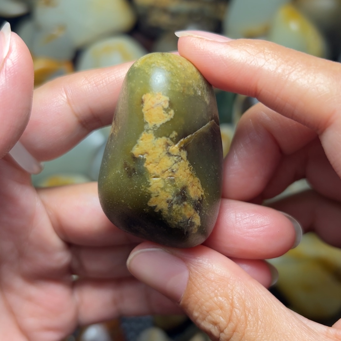 和田玉未镶嵌挂件5 