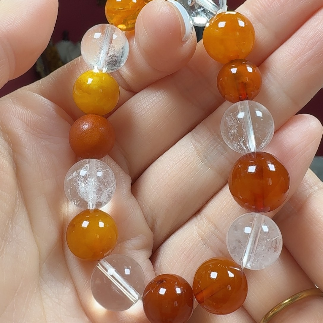 蜜蜡未镶嵌手链手串
