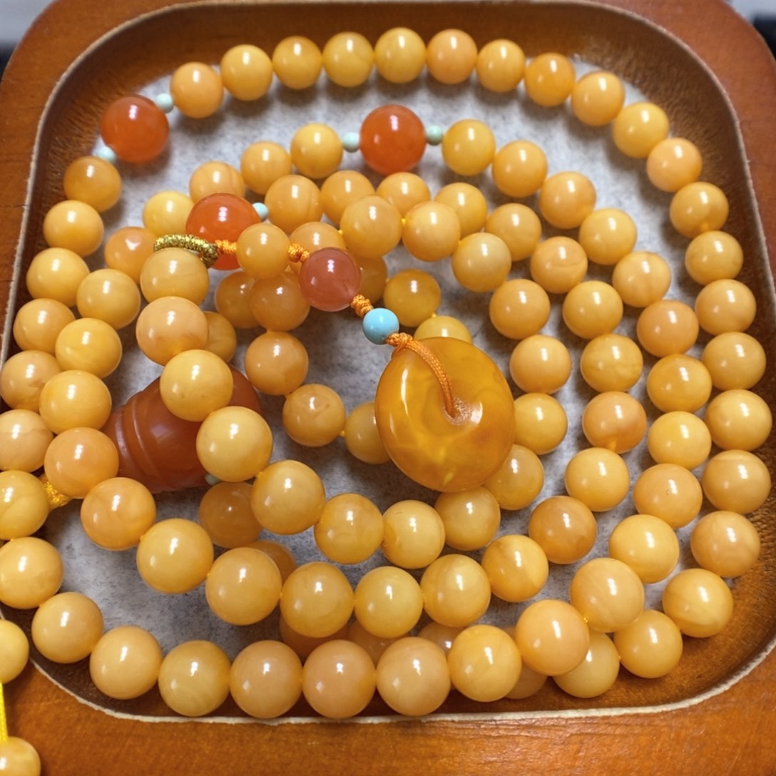 蜜蜡手串未镶嵌蜜蜡