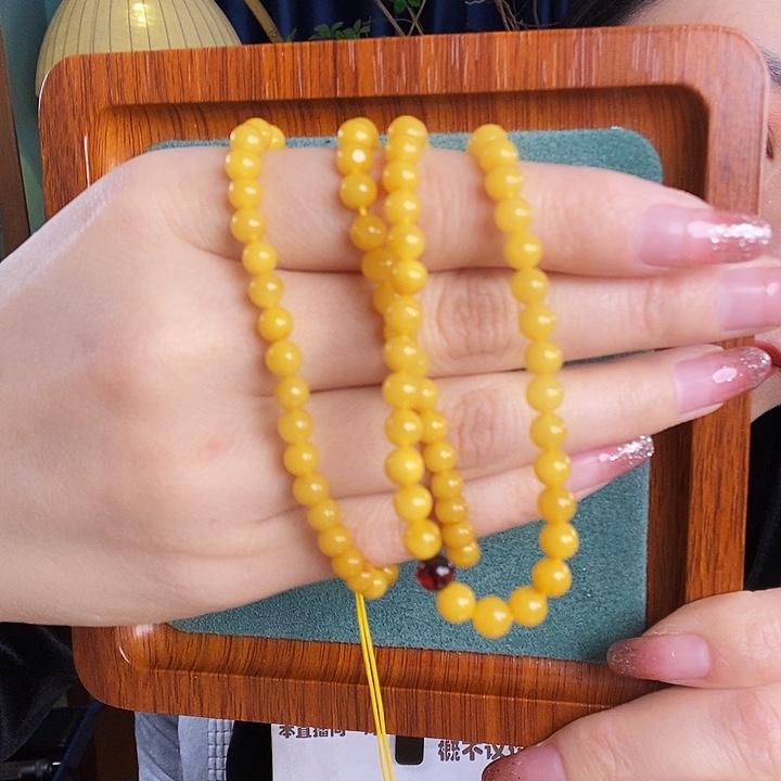 蜜蜡未镶嵌颈饰项链