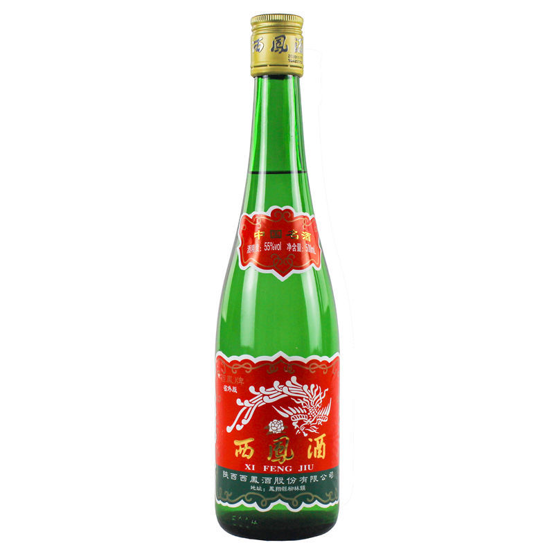 西凤酒西凤酒55度省外版绿脖500ml 口粮酒55度500ml55度500ml