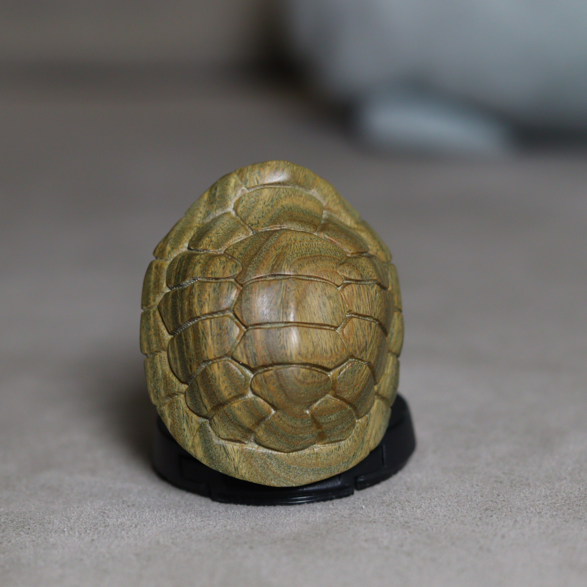 绿檀木富甲天下复古富甲天然木质木雕工艺品手把件