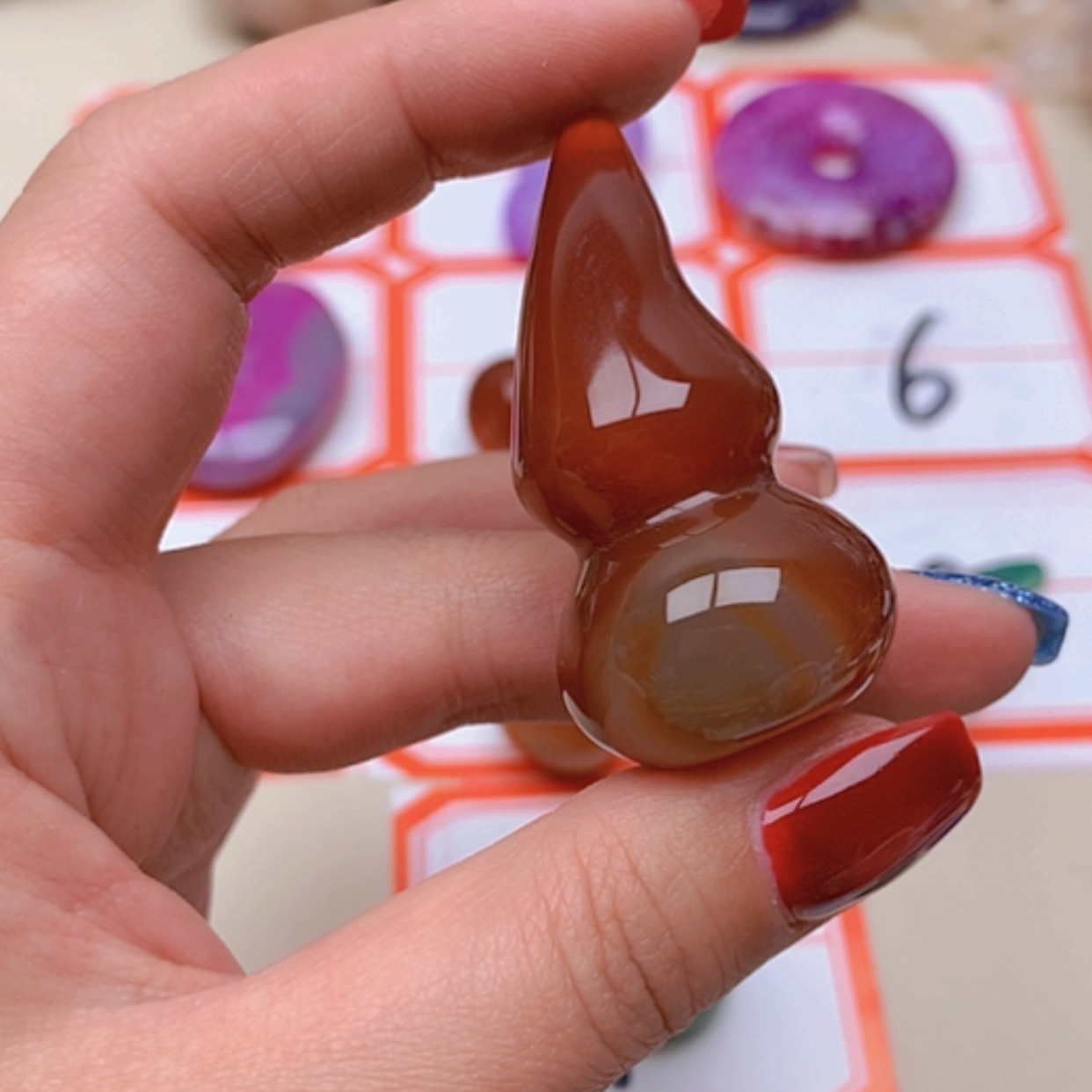 【闪购商品】未镶嵌玛瑙/玉髓珠宝半成品元*