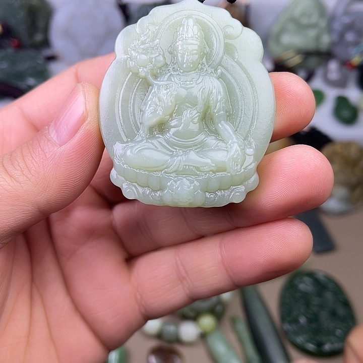 和田玉吊坠(不含链)未镶嵌