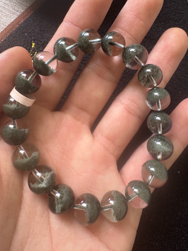 自然水晶严选  天然绿幽灵聚宝盆