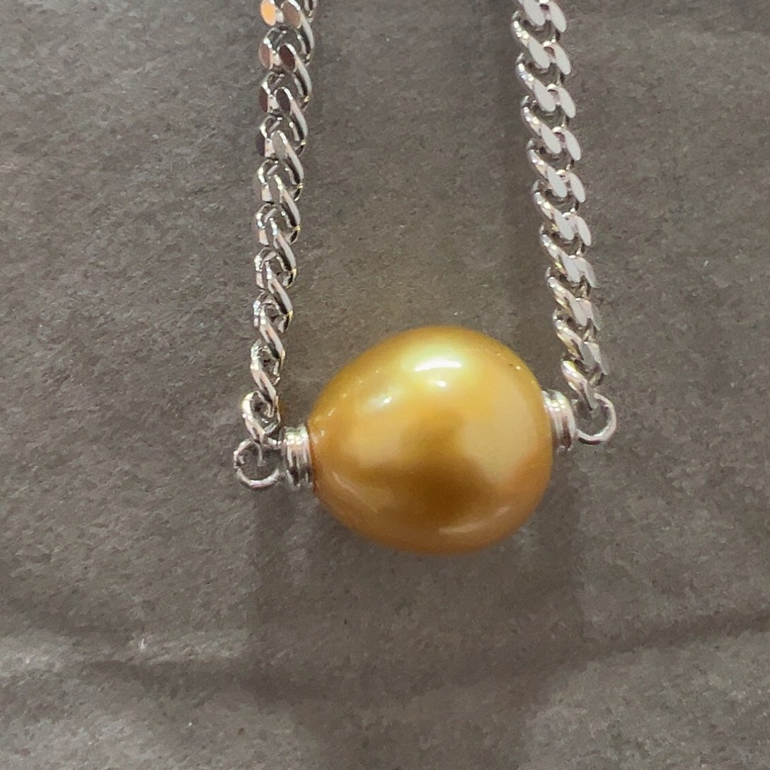 海水珍珠颈饰银S925镶嵌