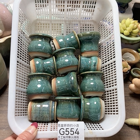 紫砂花盆554微瑕品口径3厘米左右的