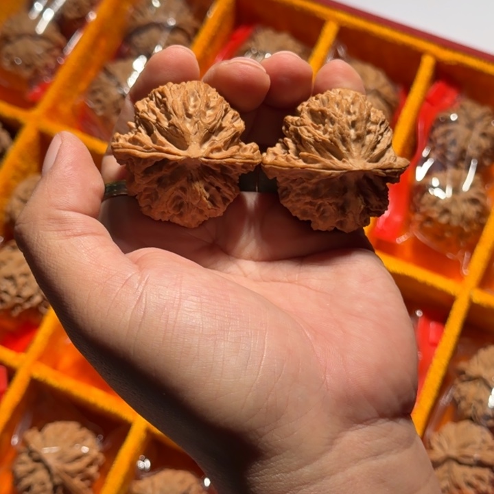 文玩核桃把件1012号全品苹果园44mm