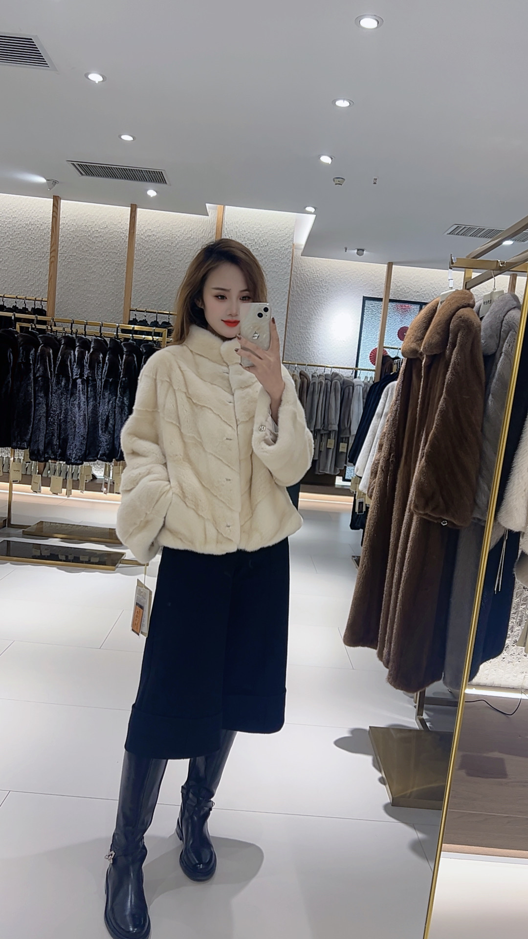 欧秀舒伊【小斜排】OXSY2595 立领斜排喇叭袖