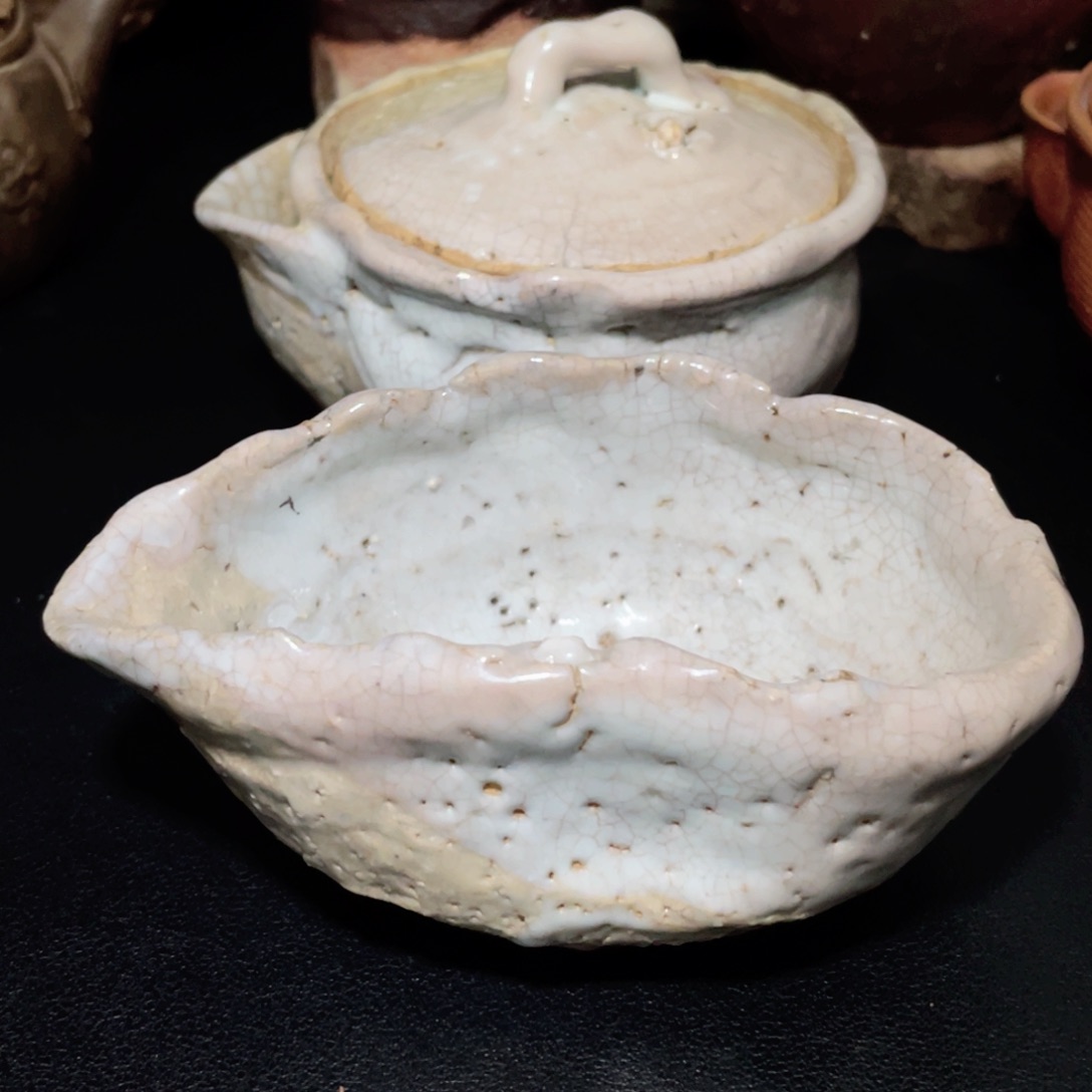 萩烧人间国宝三轮休和套装