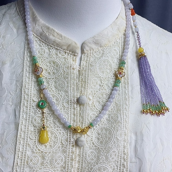 翡翠项链未镶嵌翡翠项链