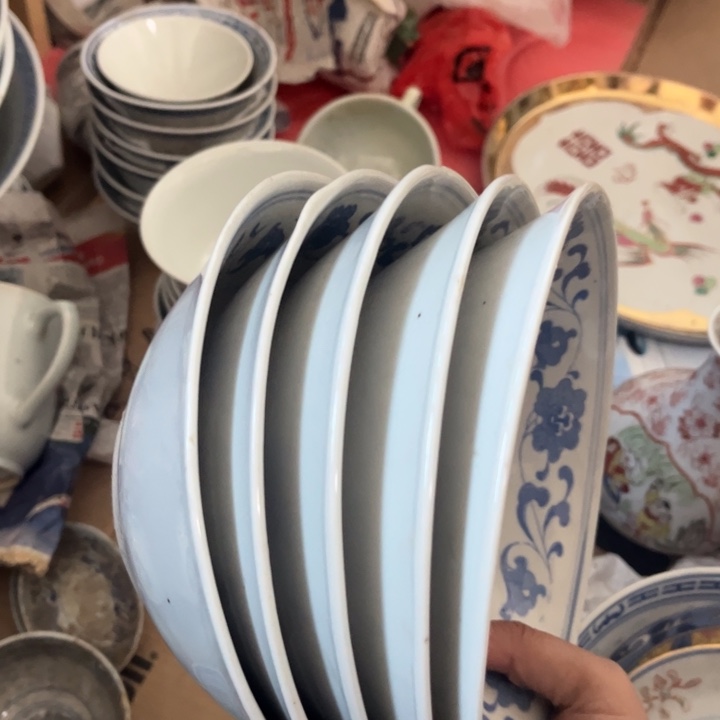 瓷片景德镇陶瓷五个