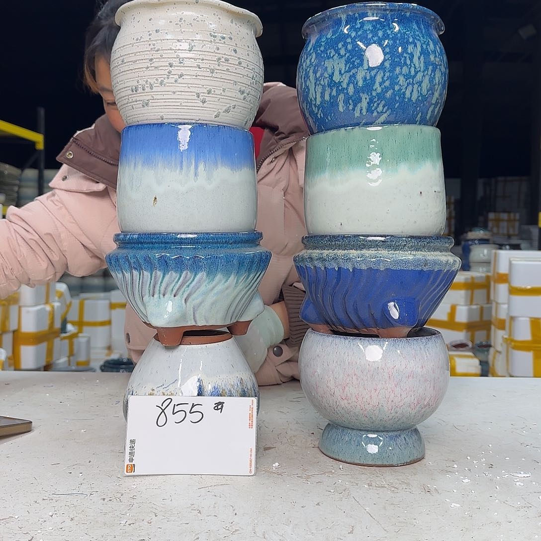 紫砂花盆云上花盆直播1225-855