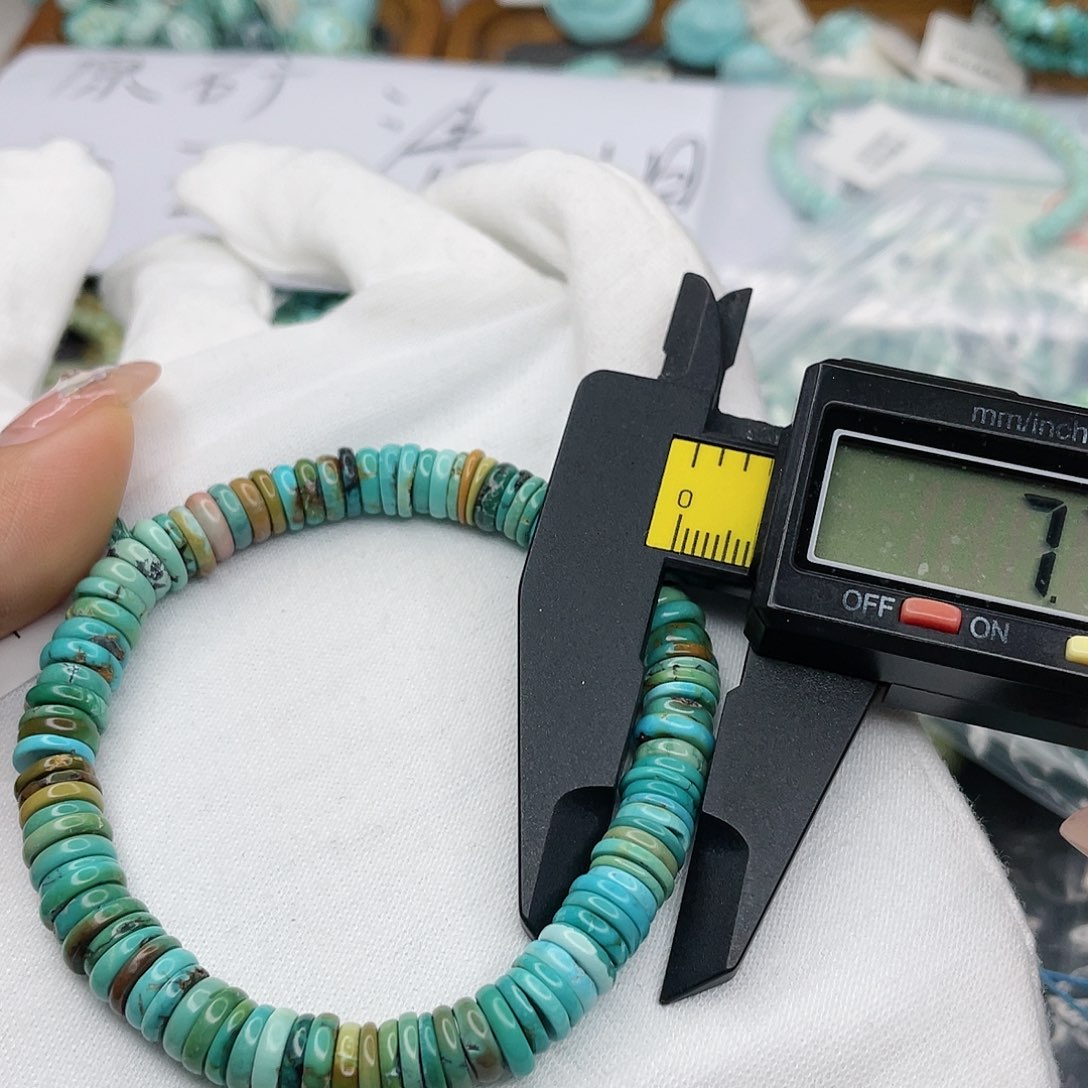 绿松石珠宝奇石银S925镶嵌