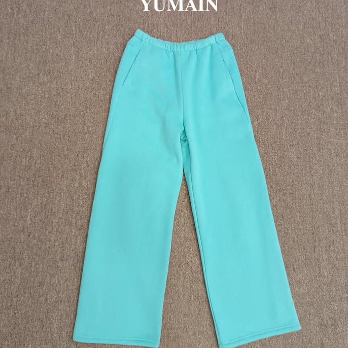 【YUMAIN】松紧腰显瘦阔腿休闲裤