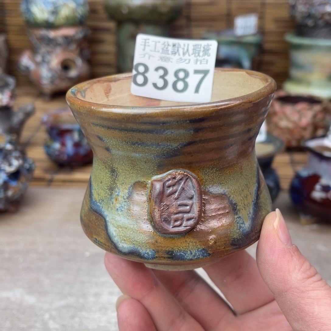 手工花盆默认瑕疵完美者勿拍