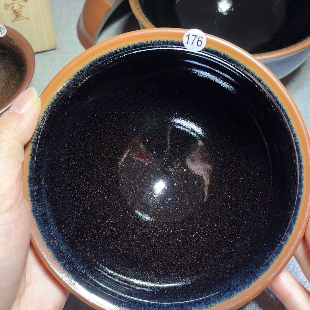 茶盏子衿手工柴烧原矿釉茶盏176点茶