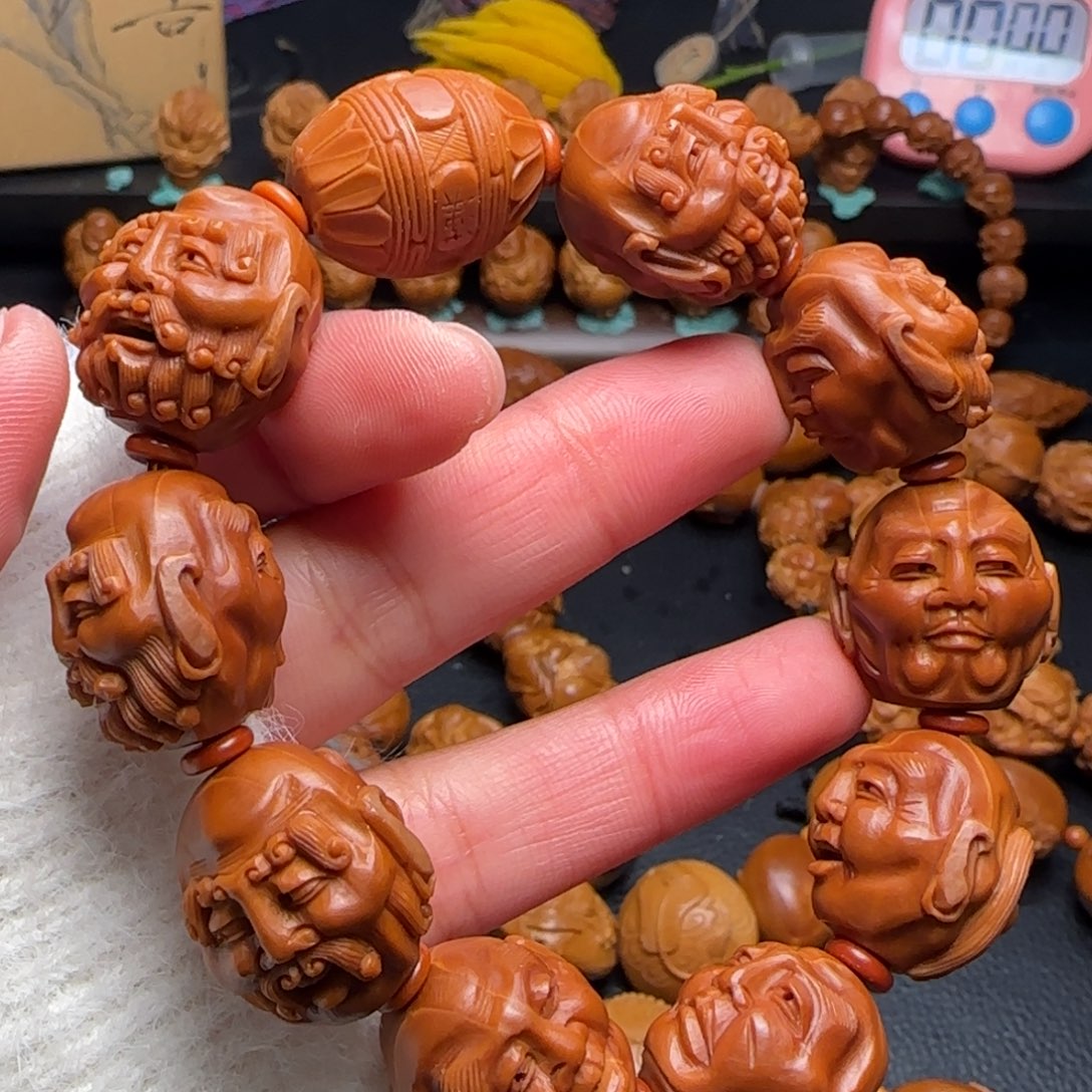 橄榄核手串/手链听*.纯手工罗汉