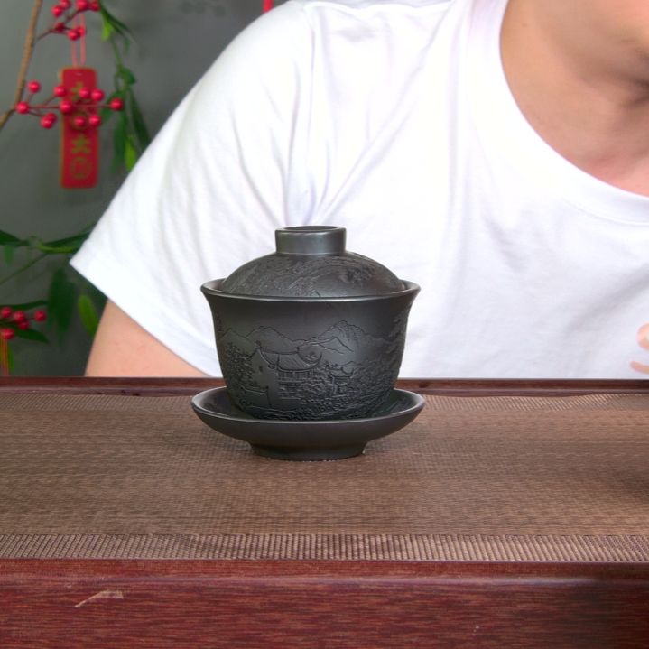 茶杯紫砂高货放漏