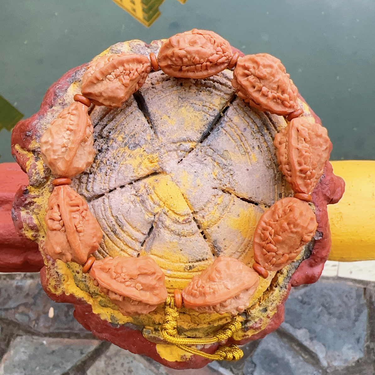 文玩核桃麒麟角白茬