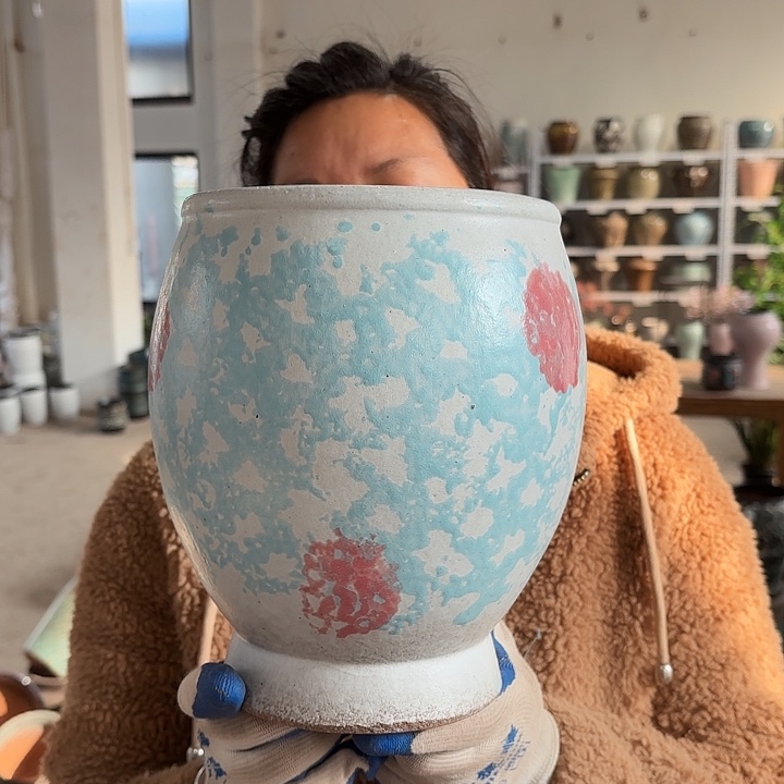 正品高23口17花盆