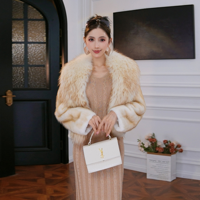 FLAME QUEEN/火焰皇后千金归来 2025新款进口貂皮大衣女皮草外套