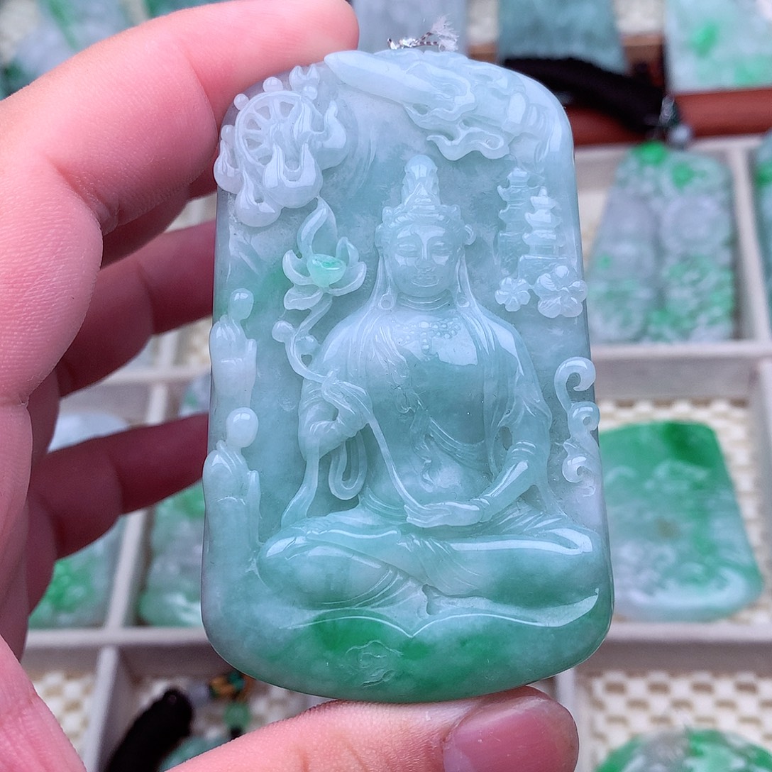 翡翠未镶嵌吊坠(不含链)