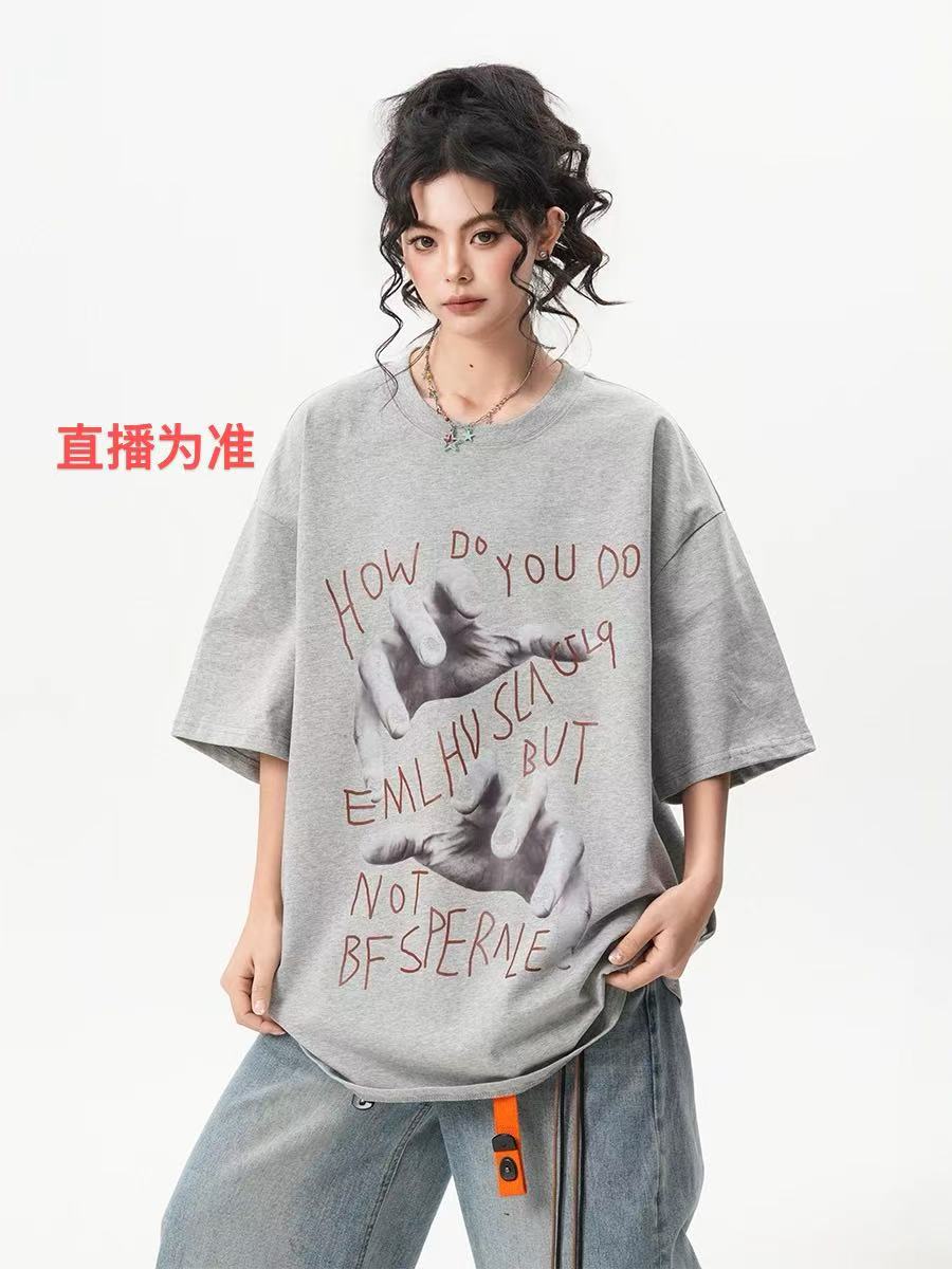 复古手掌 中性大版T恤