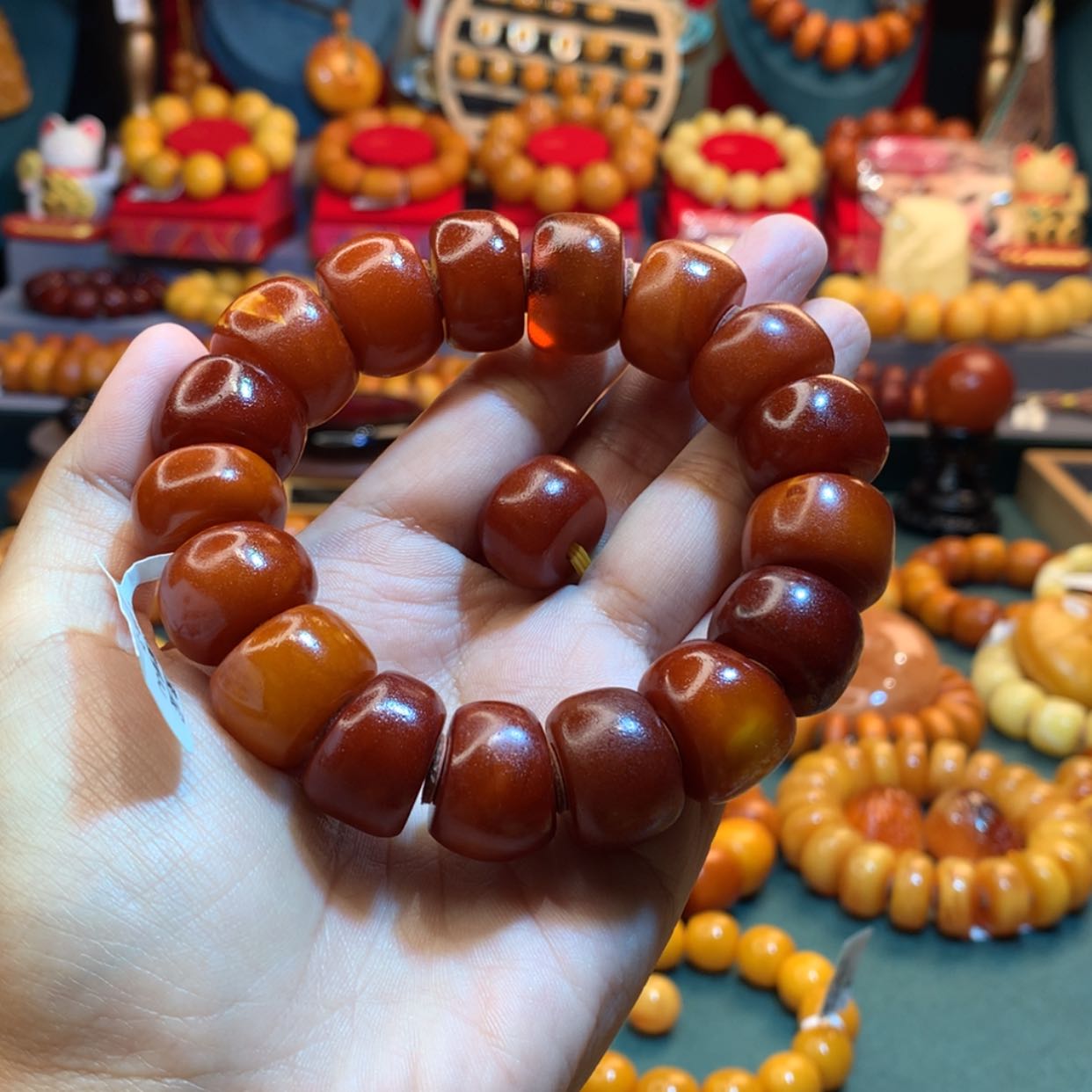 【闪购商品】蜜蜡手串未镶嵌阿*蜜蜡手串