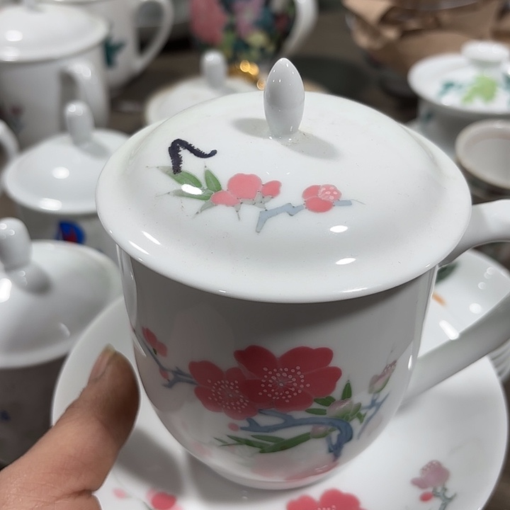 陶杯子杯子手绘450毫升容量