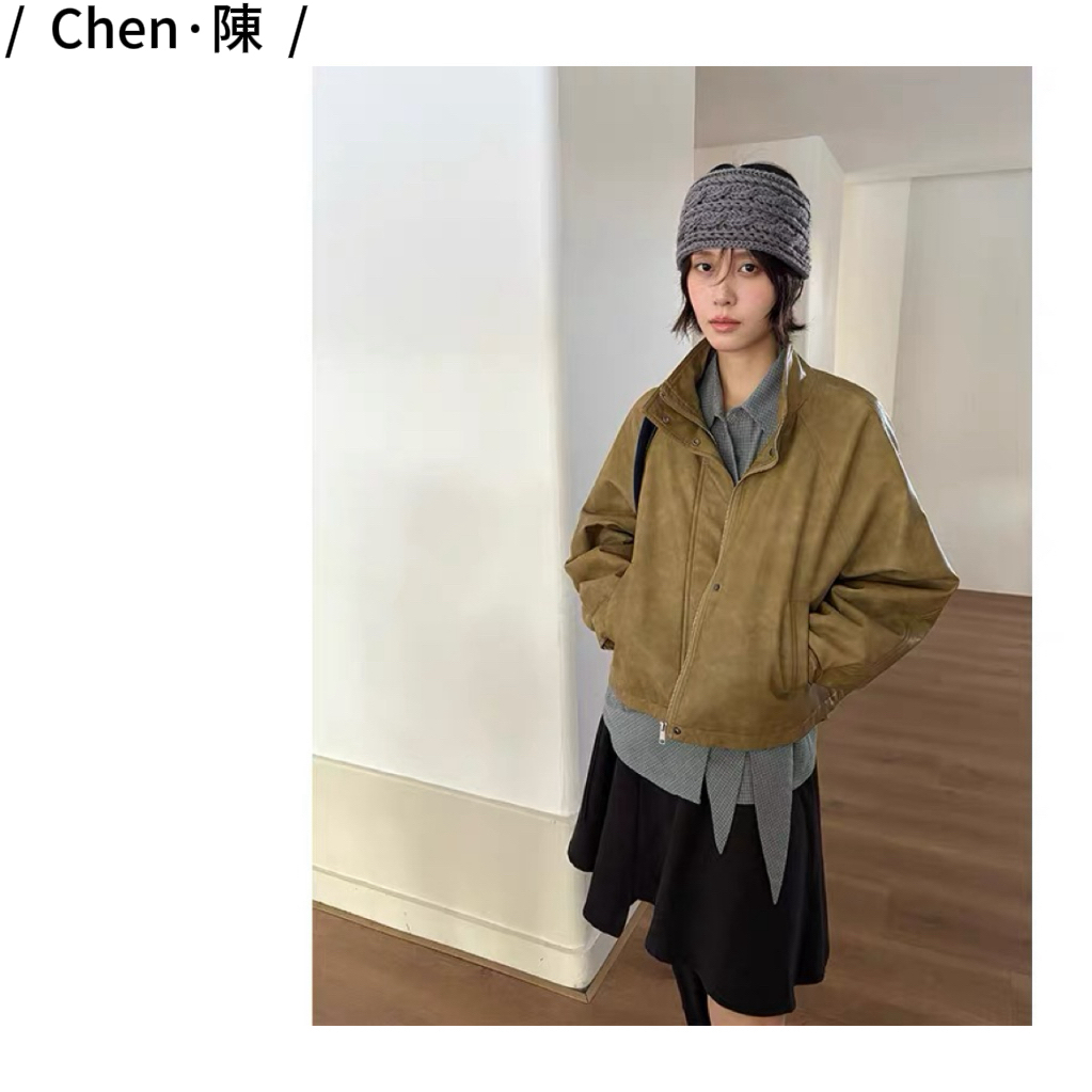 chen·陳新款 立领夹棉 时髦夹克外套