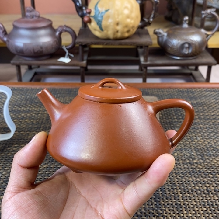 紫砂茶壶小煤窑朱泥