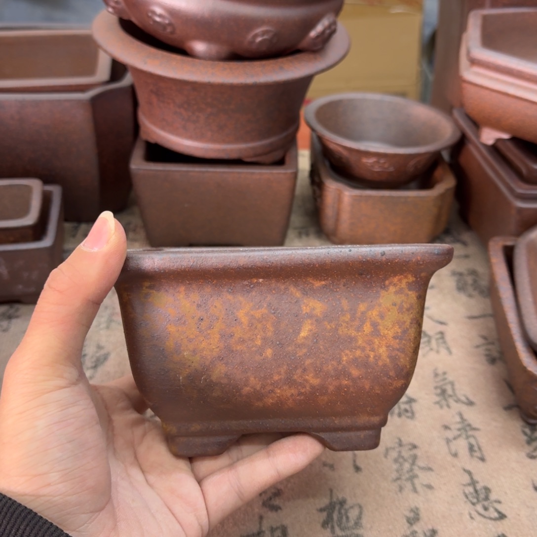 紫砂花盆37号宜兴紫砂正品12x7