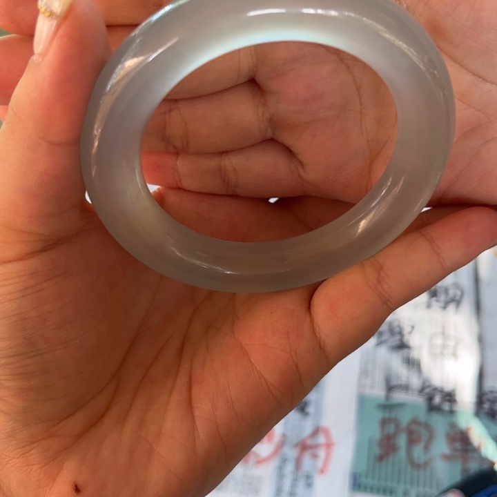 绯***红珐琅非金属钰缅手镯甄选