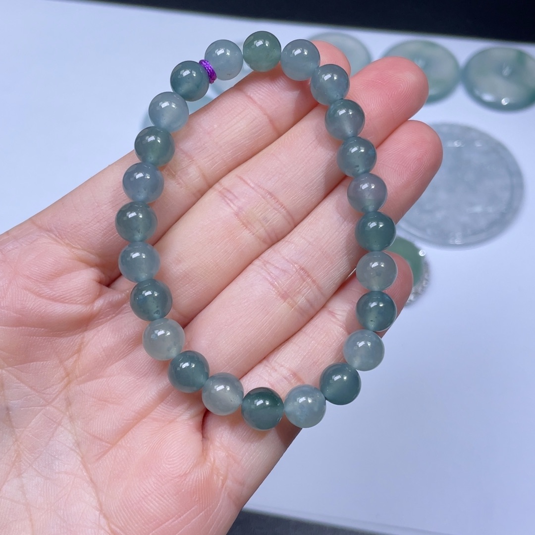 翡翠手链未镶嵌手串