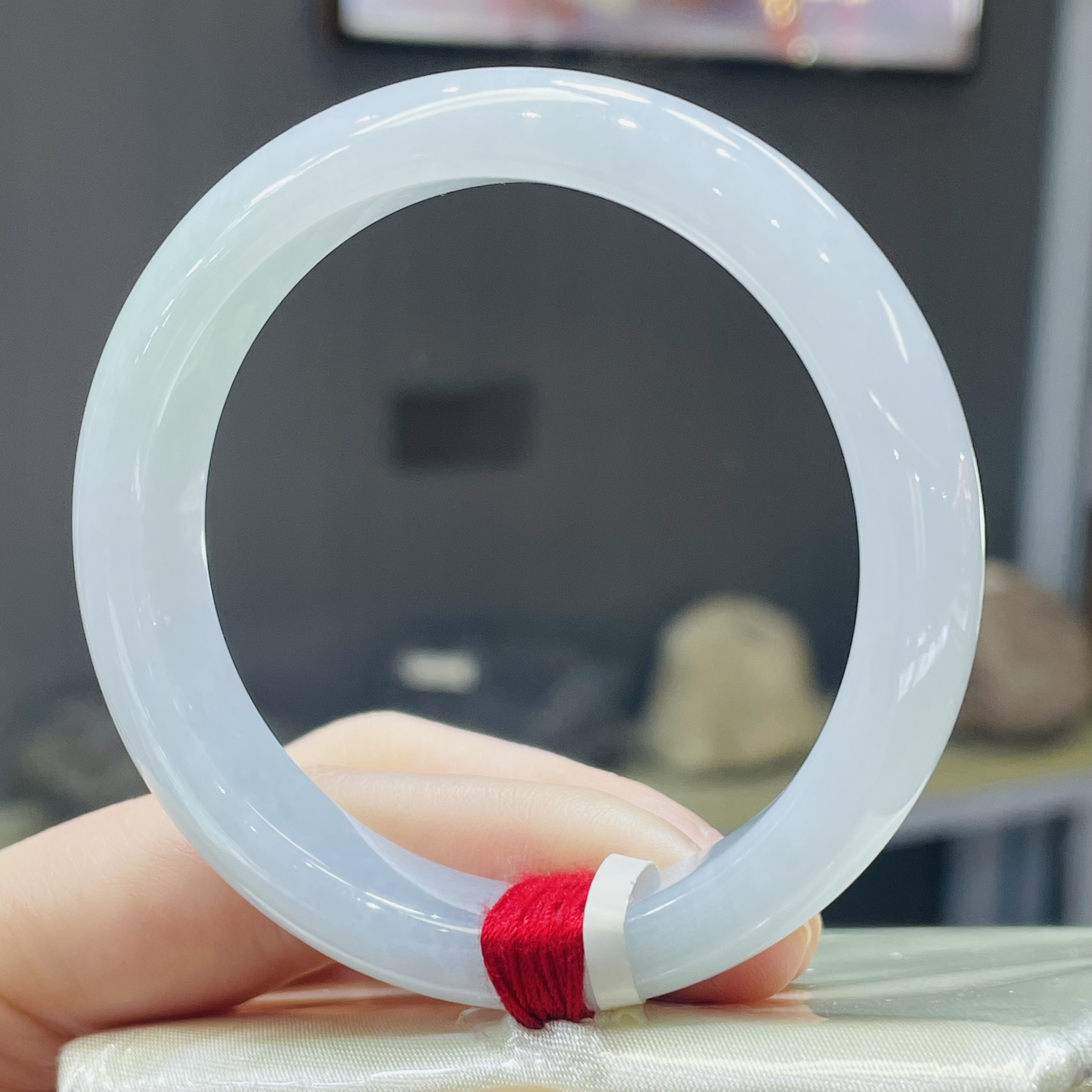 9248天然缅甸A货翡翠手镯52-53