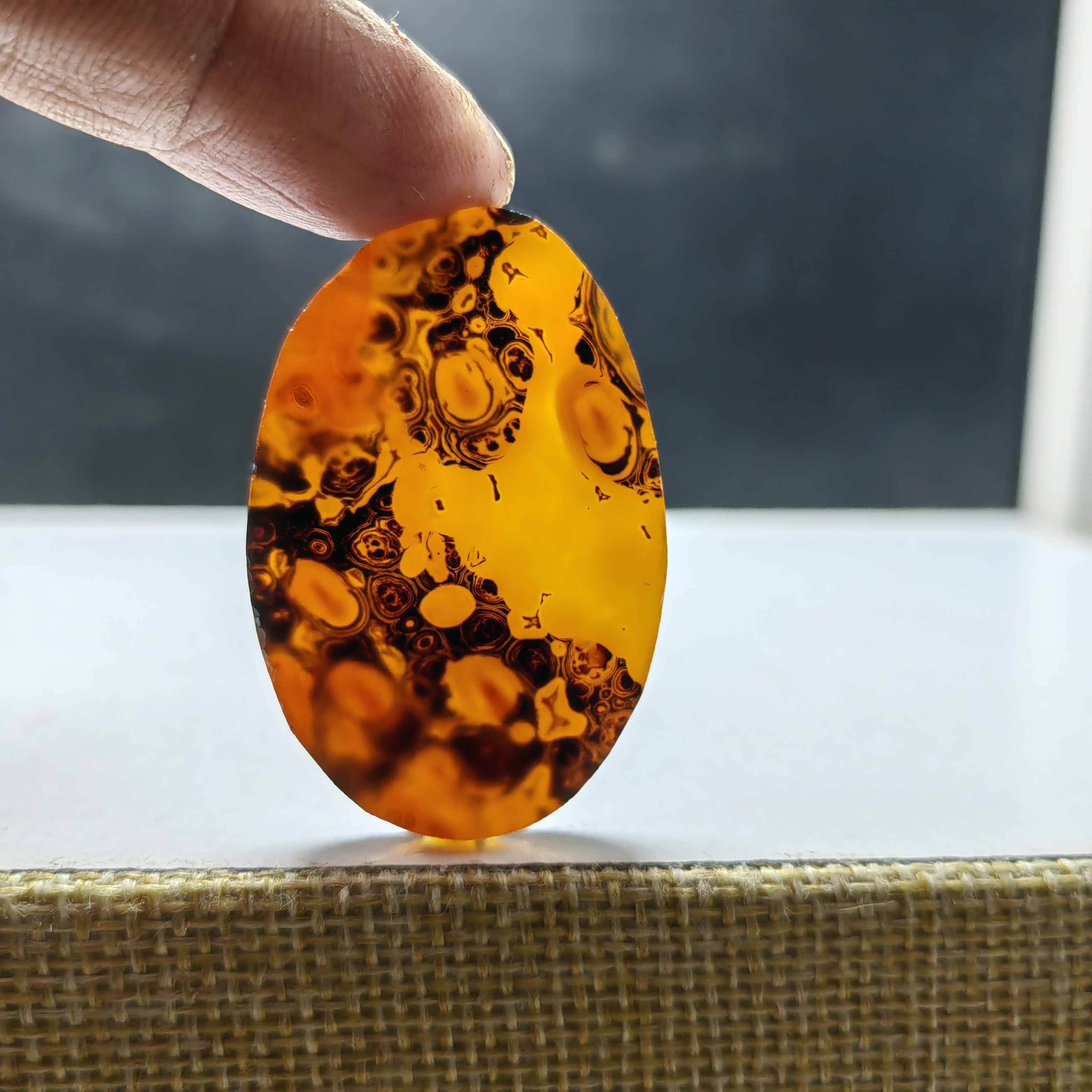 巴西海洋玉髓玛瑙草花象形纯天然吊坠风景男女水滴挂件山水意境画