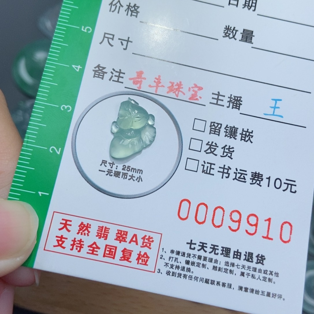 翡翠颈饰未镶嵌翡翠