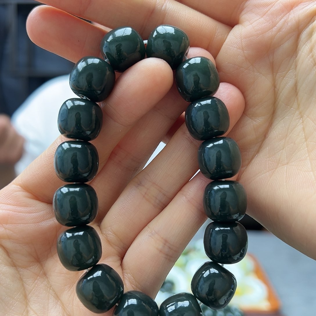 手串未镶嵌和田玉14且末