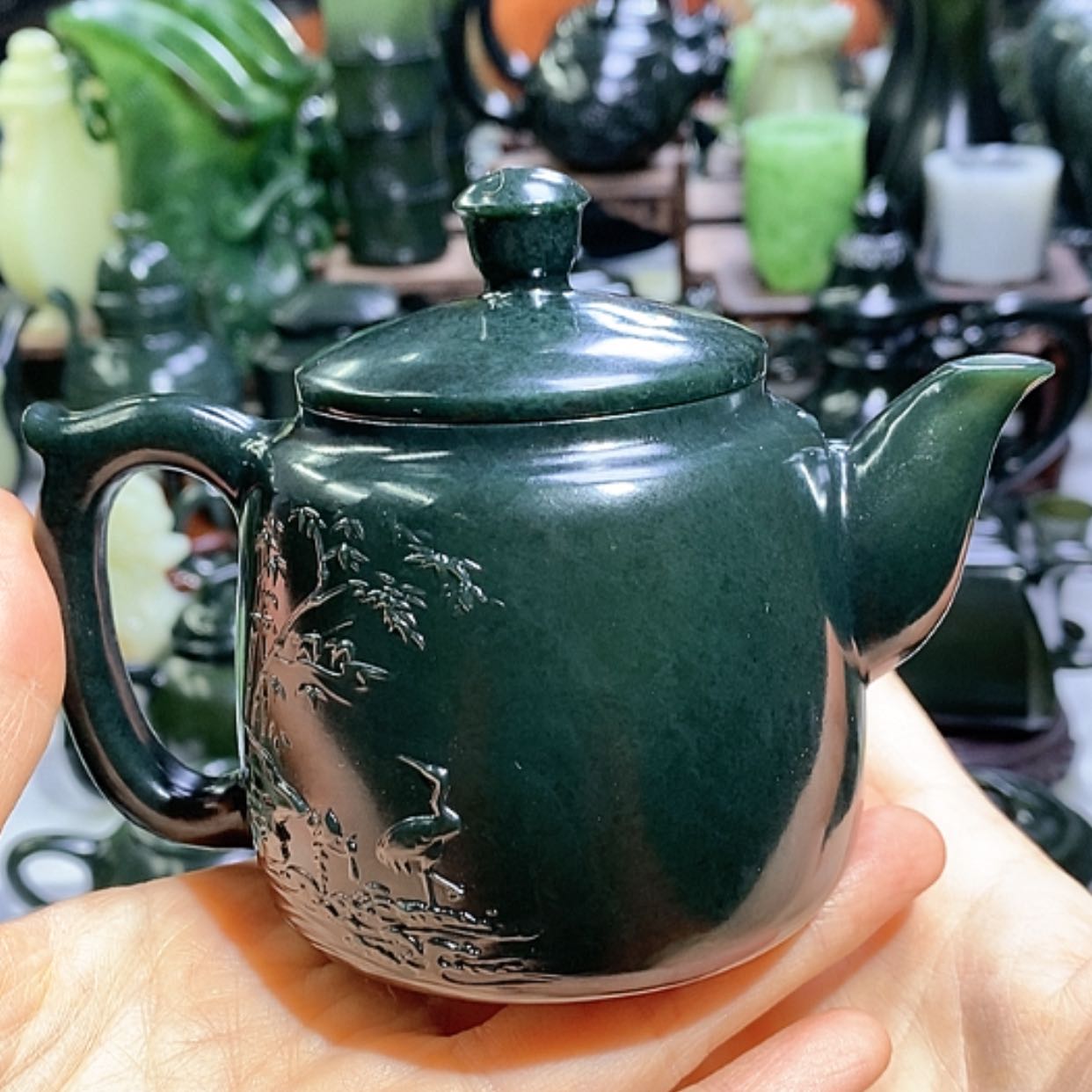 【闪购商品】和田玉摆件未镶嵌用****8壶