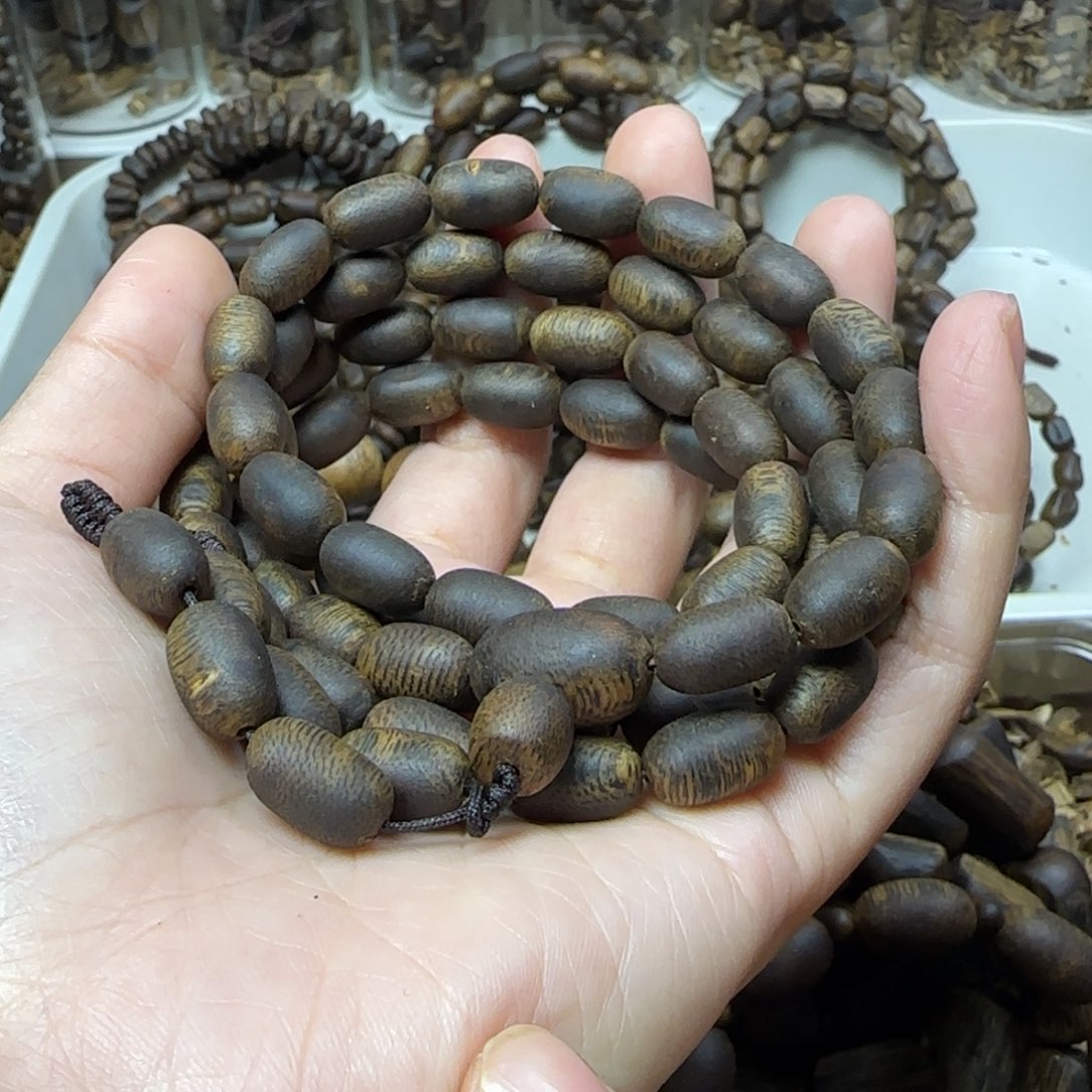 明***月沉香手串多圈高油留疤0.8规格30.8克